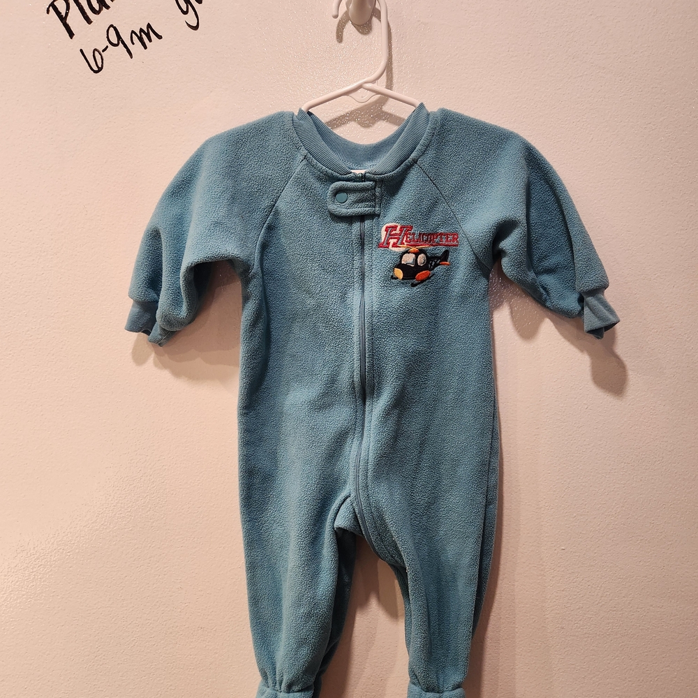 *Vintage* Planet Zzz Fleece Zippie 6-9m